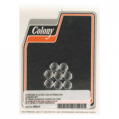 colony - Rondelles plates - 10 - Chrome - COLONY