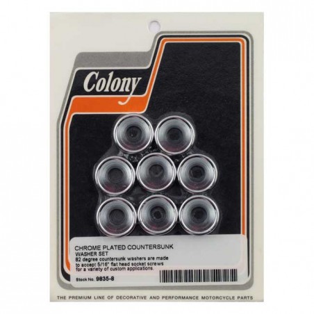colony - Rondelles plates - 5/16" - Chrome - COLONY