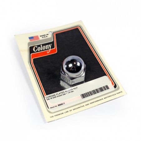 colony - Écrous borgnes - 5/8"-18 - Chrome - COLONY