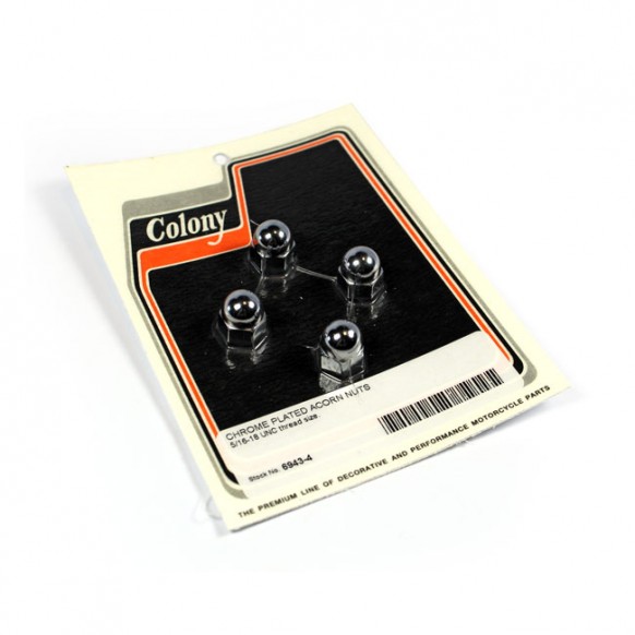 colony - Écrous borgnes - 5/16"-18 - Chrome - COLONY