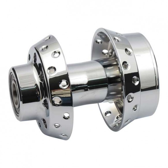 mcs - Moyeu de roue avant - Harley-Davidson Dyna FXDWG & Softail de 2008 à 2011 - Chrome - MCS