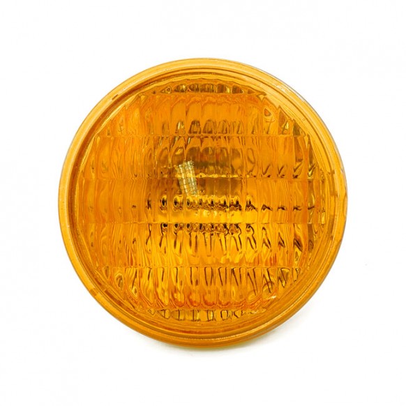 mcs - Optique scellé de feux additionnels - 4.5" de diamètre - 12V - 35W - Ambre - Rainuré - MCS