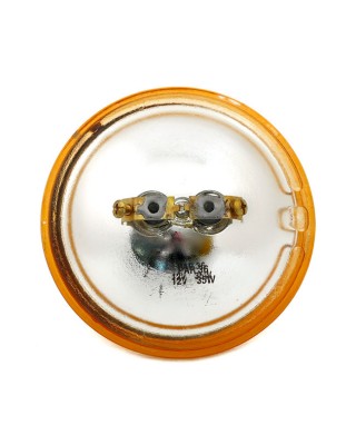 mcs - Optique scellé de feux additionnels - 4.5" de diamètre - 12V - 35W - Ambre - Rainuré - MCS