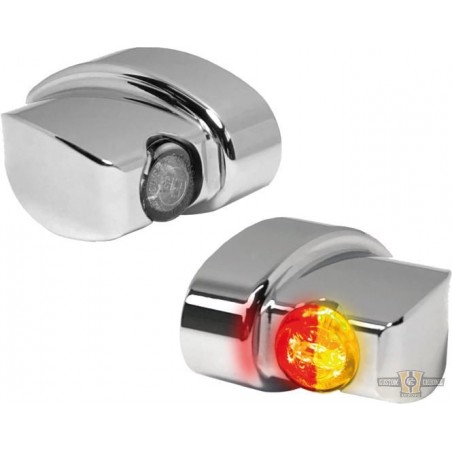 Clignotants 3 en 1, Nano Chrome, HeinzBikes