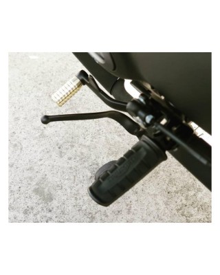 Motone, shifter end peg ribbed. Brass