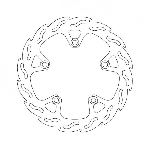 Moto-Master Flame series fixed brake rotor TUV appr