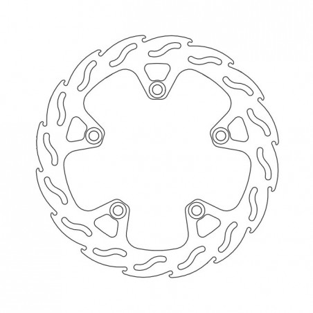 Moto-Master Flame series fixed brake rotor TUV appr