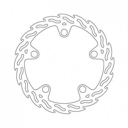 Moto-Master Flame series fixed brake rotor TUV appr.