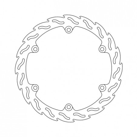 Moto-Master Flame series fixed brake rotor TUV appr.