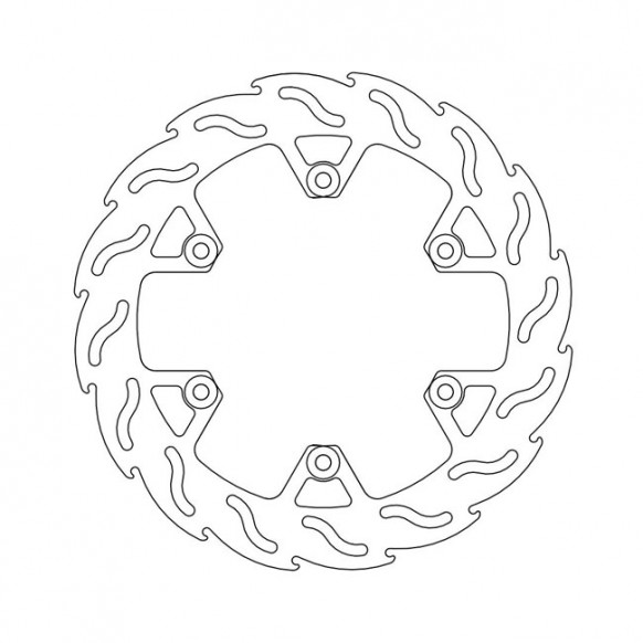 Moto-Master Flame series fixed brake rotor TUV appr.