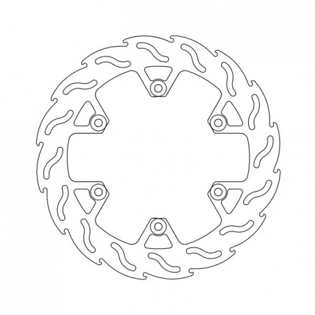 Moto-Master Flame series fixed brake rotor TUV appr.