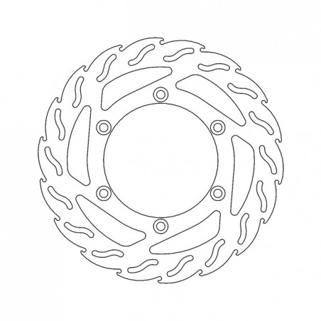 Moto-Master Flame series fixed brake rotor TUV appr