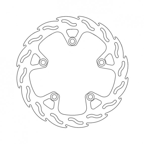 Moto-Master Flame series fixed brake rotor TUV appr.
