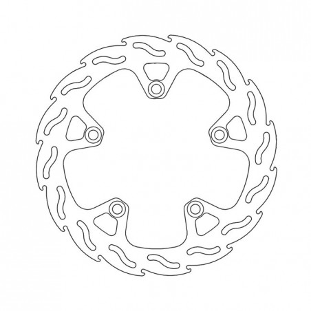 Moto-Master Flame series fixed brake rotor TUV appr.