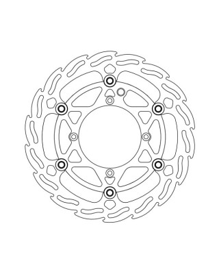 Moto-Master Flame series floating brake rotor TUV appr.