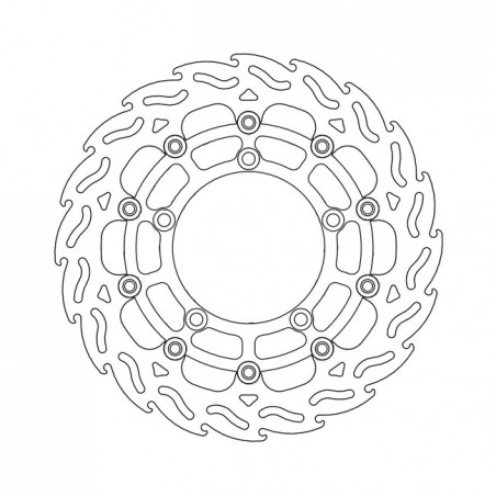 Moto-Master Flame series floating brake rotor TUV appr.