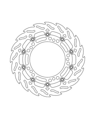 Moto-Master Flame series floating brake rotor TUV appr.