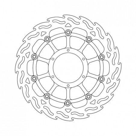 Moto-Master Flame series floating brake rotor TUV appr.
