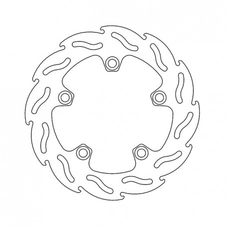 Moto-Master Flame series brake rotor TUV appr.