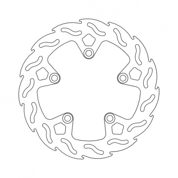 Moto-Master Flame series brake rotor TUV appr.