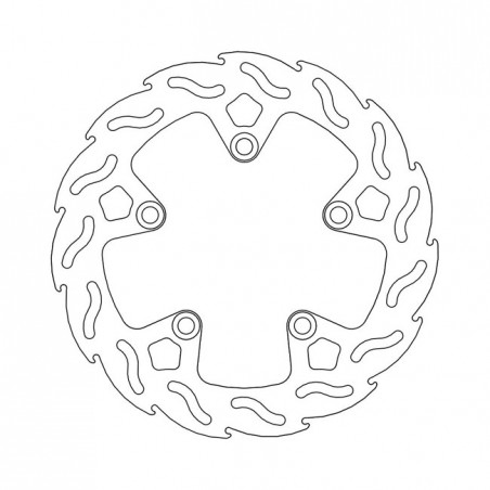 Moto-Master Flame series brake rotor TUV appr.