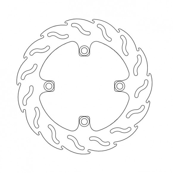 Moto-Master Flame series brake rotor TUV appr.