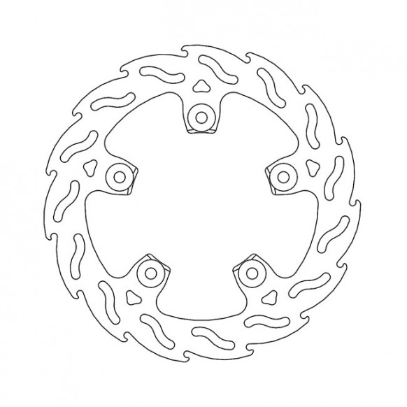 Moto-Master Flame series brake rotor TUV appr.