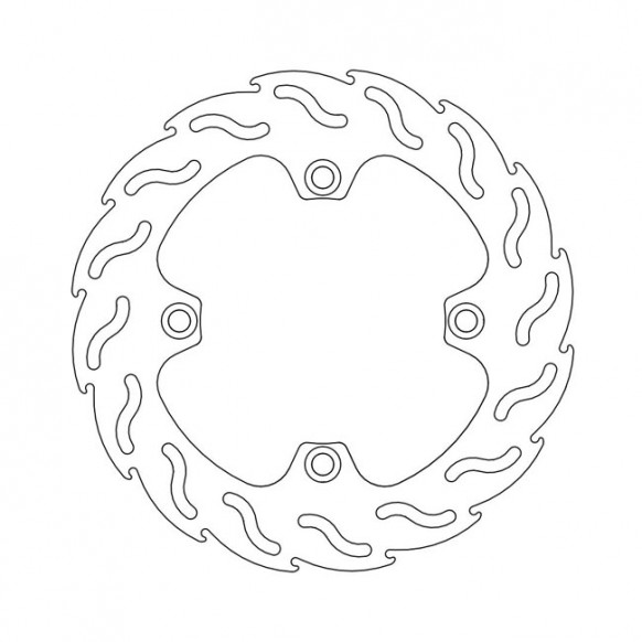 Moto-Master Flame series brake rotor TUV appr.
