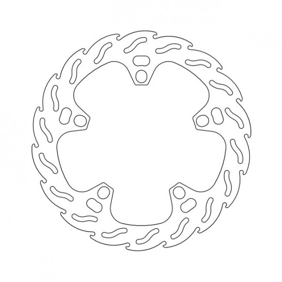 Moto-Master Flame series brake rotor TUV appr.