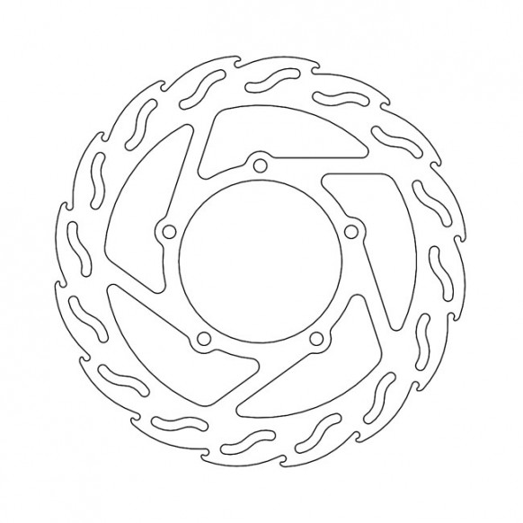 Moto-Master Flame series brake rotor TUV appr.