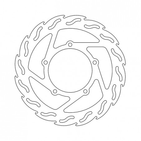 Moto-Master Flame series brake rotor TUV appr.