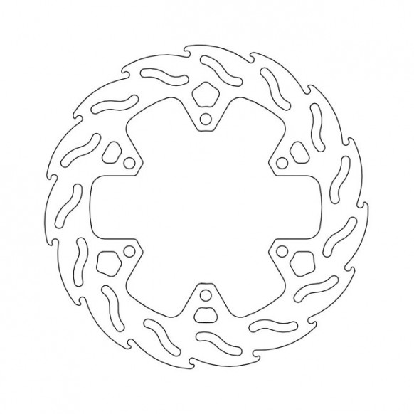 Moto-Master Flame series brake rotor TUV appr.