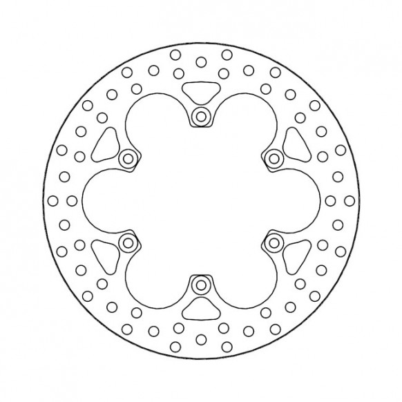 Moto-Master Halo series fixed brake rotor TUV appr.