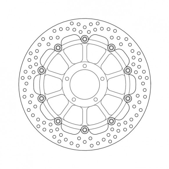 Moto-Master Halo series floating brake rotor TUV appr.