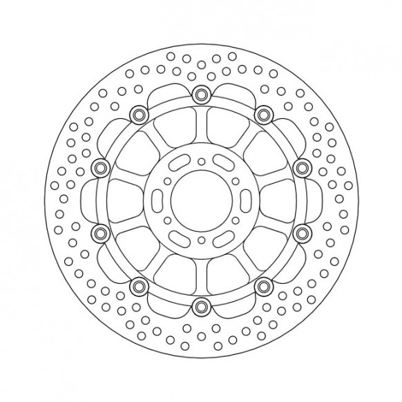 Moto-Master Halo series floating brake rotor TUV appr.