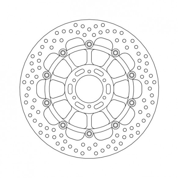 Moto-Master Halo series floating brake rotor TUV appr.
