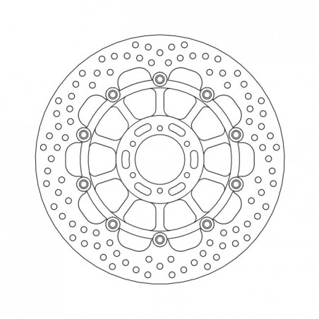 Moto-Master Halo series floating brake rotor TUV appr.