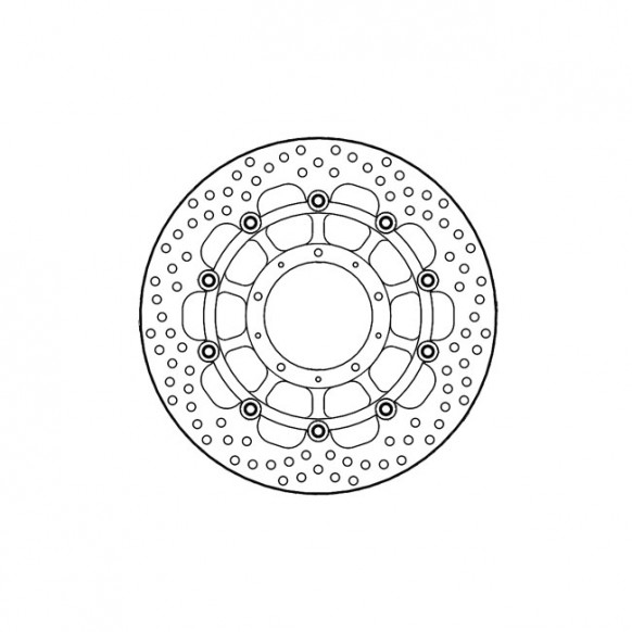 Moto-Master Halo series floating brake rotor TUV appr.