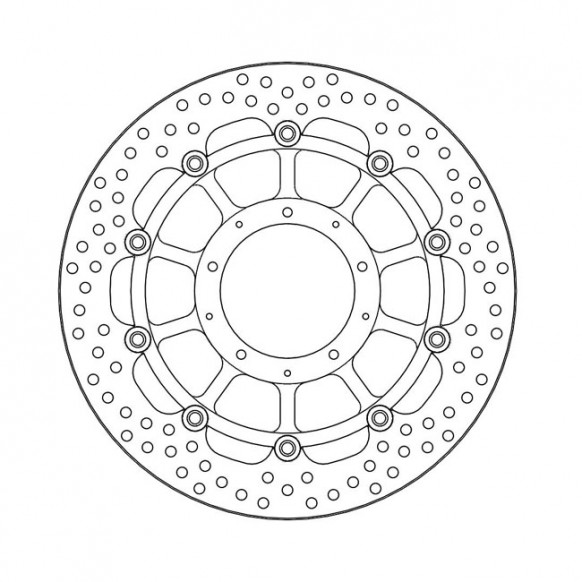 Moto-Master Halo series floating brake rotor TUV appr.