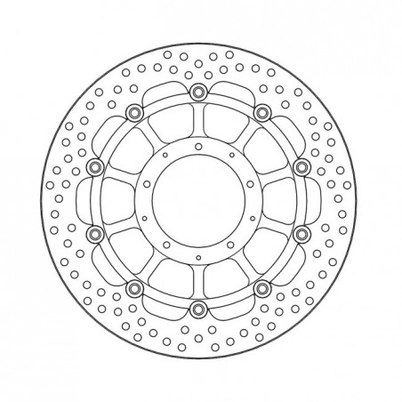 Moto-Master Halo series floating brake rotor TUV appr.