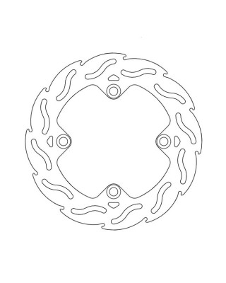Moto-Master Flame series brake rotor TUV appr.
