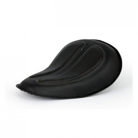 mcs - Selle solo Danaborg - 12.5" x 10" - Universel - Cuir synthétique noir - MCS