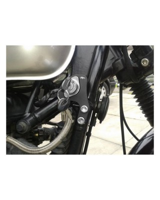 Motone ignition relocation bracket, RHS. Black