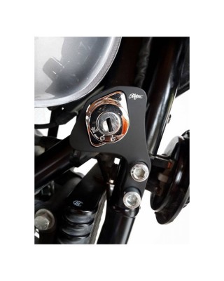 Motone ignition relocation bracket, RHS. Black