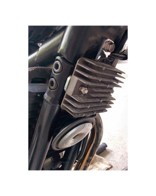 Motone, regulator relocation bracket. Black