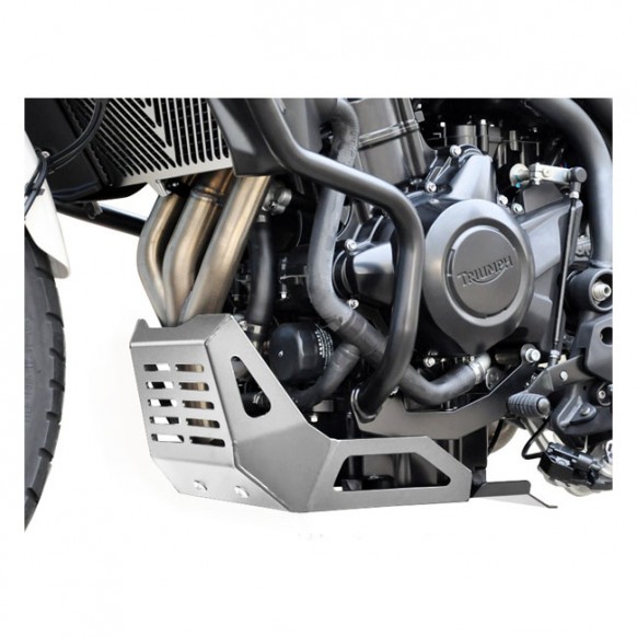zieger - Carter de protection moteur - Triumph Tiger 800 & 800XC de 2010 à 2018 - Argenté - Zieger