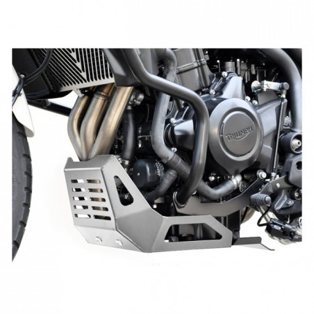 zieger - Carter de protection moteur - Triumph Tiger 800 & 800XC de 2010 à 2018 - Argenté - Zieger