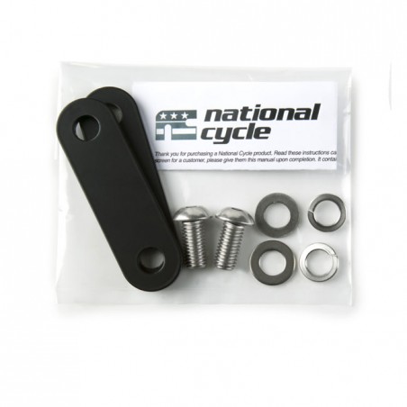 national cycle - Kit de montage de repose-pieds autoroute - 76mm - Honda Gold Wing GL1800 à partir de 2018 - Noir - NATIONAL C