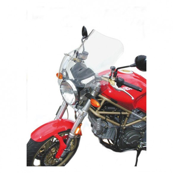 national cycle - Pare-brise F-15 Tour Shield avec supports réglables - 17" de hauteur - Fumé clair - NATIONAL CYCLE