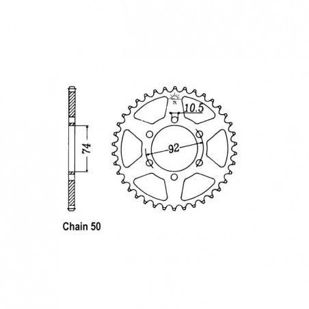JT Rear Sprocket 856.45